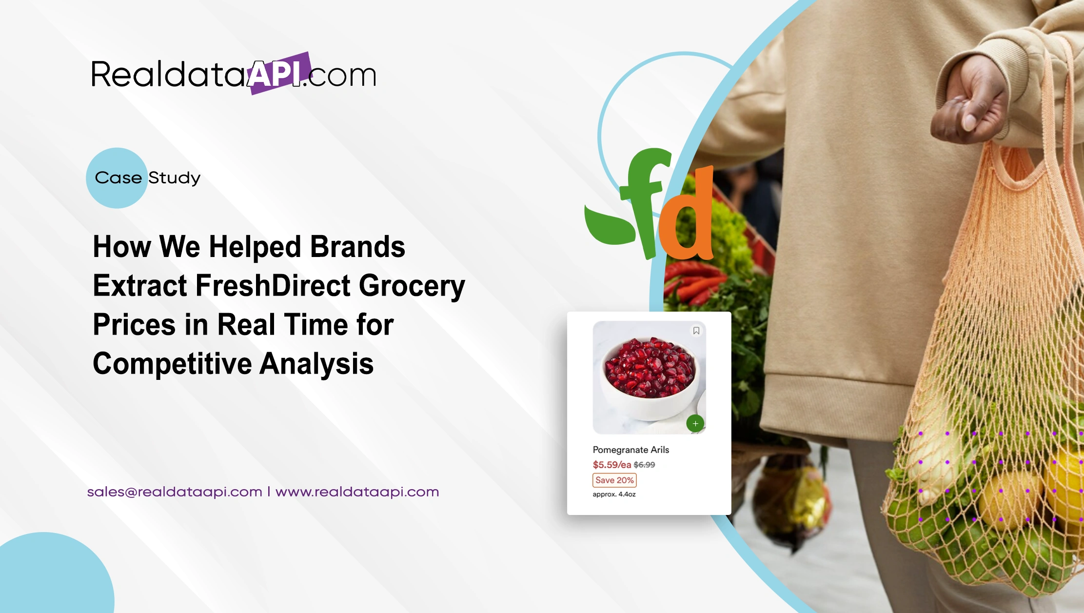 How We Helped Brands Extract FreshDirect Grocery Prices in Real Time for Competitive Analysis
